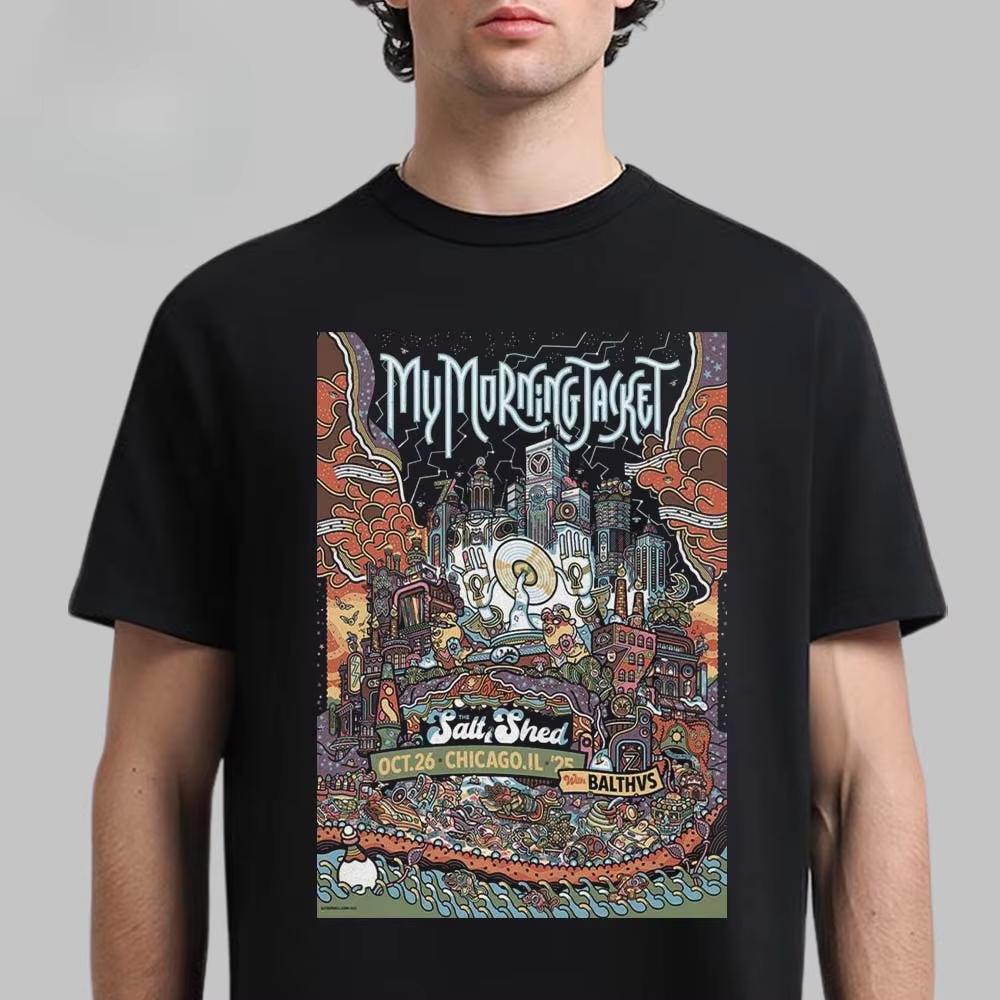 My Morning Jacket Boston 2023 Concert Graphic Tee Indie Rock Streetwear Casual Unisex Top