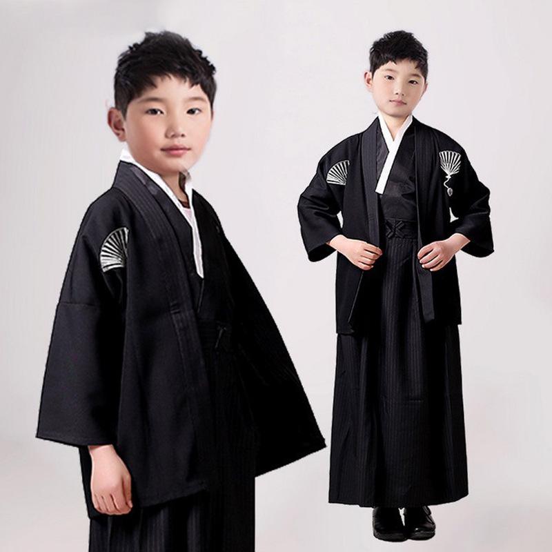 Children's Traditional Japanese Kimono Costume for Women's Cosplay, Performance & School Photo Dress