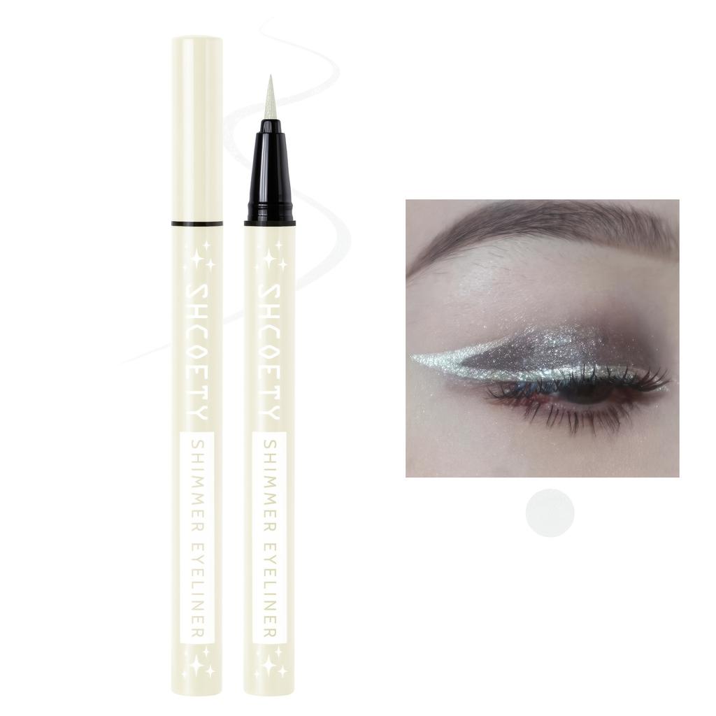 8 Color Single Pearlescent Fine Shimmer Eyeliner Pen, Eye Contour Pencil