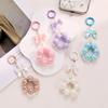 Pearl Bow Phone Lanyard with Sweet French Style Bag Keychain and Round Clasp