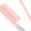 Flat Straightening Comb Firm Grip Salon Hair Brush for Home Hairdresser Rose Red