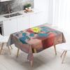 New Abstract Tea Tablecloth Waterproof and Oil-proof Dining Tablecloth Nordic Wind Bar Tablecloth Home Decoration