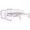 VidaXL Lit de jour avec gigogne et matelas rose 90x200 cm velours 3196718