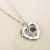 Projection Necklace 100 Languages I Love You Fashion High Sense Simple Versatile Collarbone Chain Gift