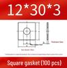 Thick Galvanized Square Iron Washer with Hole for M6-M24 Curtain Wall Use
