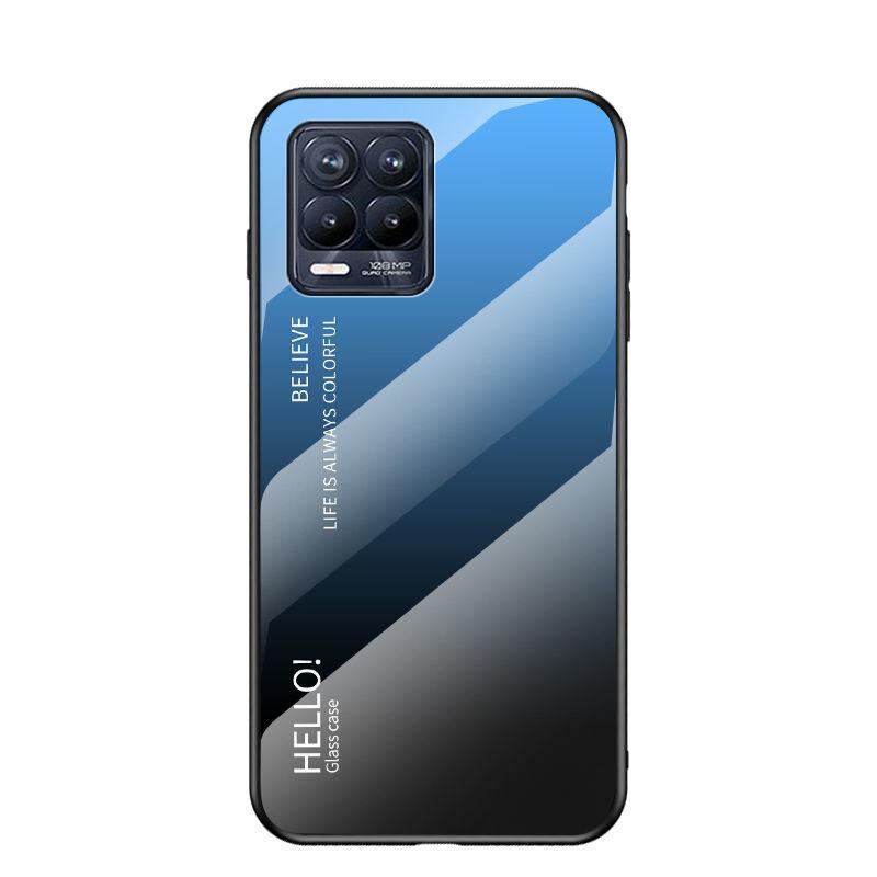 Gradual Change OPPORealme8 Mobile Phone Case Realme8pro Glass Anti-drop Protective Case