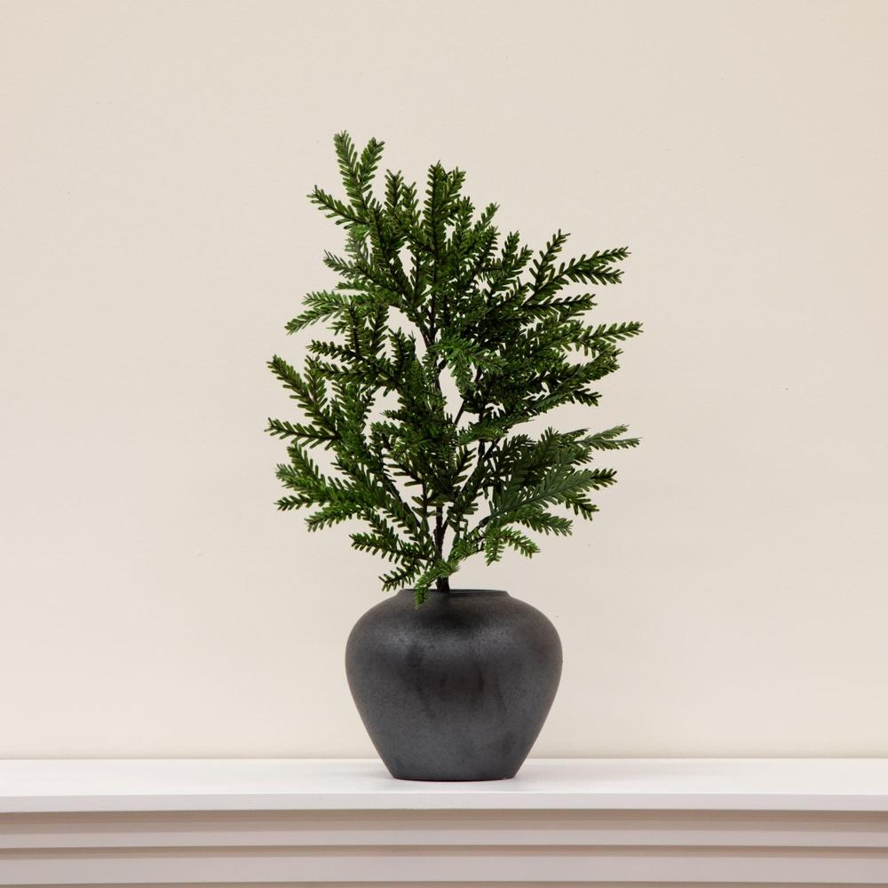 Ceramic Round Urn Vase Decorative Home Accent Ideal Fresh Flowers Dried Stems Indoor Use Graceful Curves Sophisticated Design