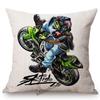 Xtreme Sport Motorcycle Stunting Riding Mtx Cute Cartoon Stunters Decorative Sofa Throw Pillow Case Cotton Linen Cushion Cover