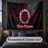 Arazzo Personalizzato con Nome Testo, Appeso a Parete Decorativo Red Hot Chili Peppers, Arazzo di Sfondo per Casa Camera da Letto