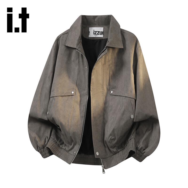 

izzue Men s Loose Casual Lapel Jacket 3XL