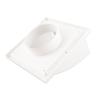 Square Exhaust Fan Cover PVC Plastic Exterior Wall Duct Vent Cover for Bathroom Kitchen 100mm Inclined