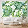 Aquarell Tropisches Blatt Wandteppich Wandbehang Bohemian Minimalistische Kunst Pflanze Blumen Ins Stil Wohnzimmer Schlafzimmer Heimdekoration