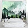 Vibrant Giant Monarch Butterfly Tapestry, Colorful Wildflower Meadow Cloud Sky Nature Art Wall Cloth For Bedroom Fresh Decor