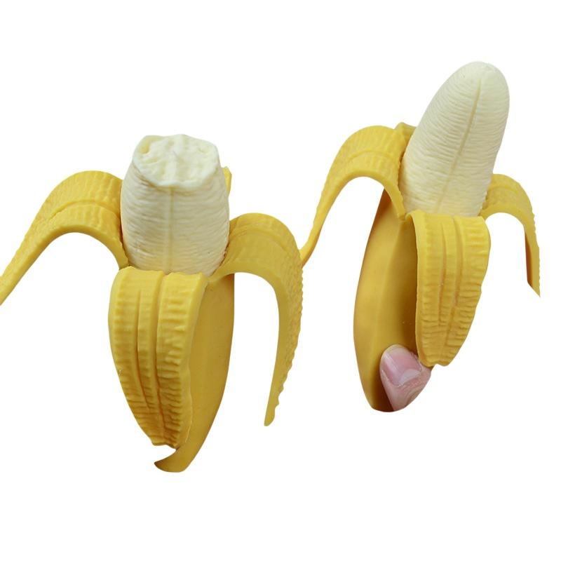 Cute Fruit Stress Balls Fidget Sensory Toy Squeeze Stress Relief Hand Toy Anti-Anxiety Banana Stretchy Slow Rising Toy-Toy