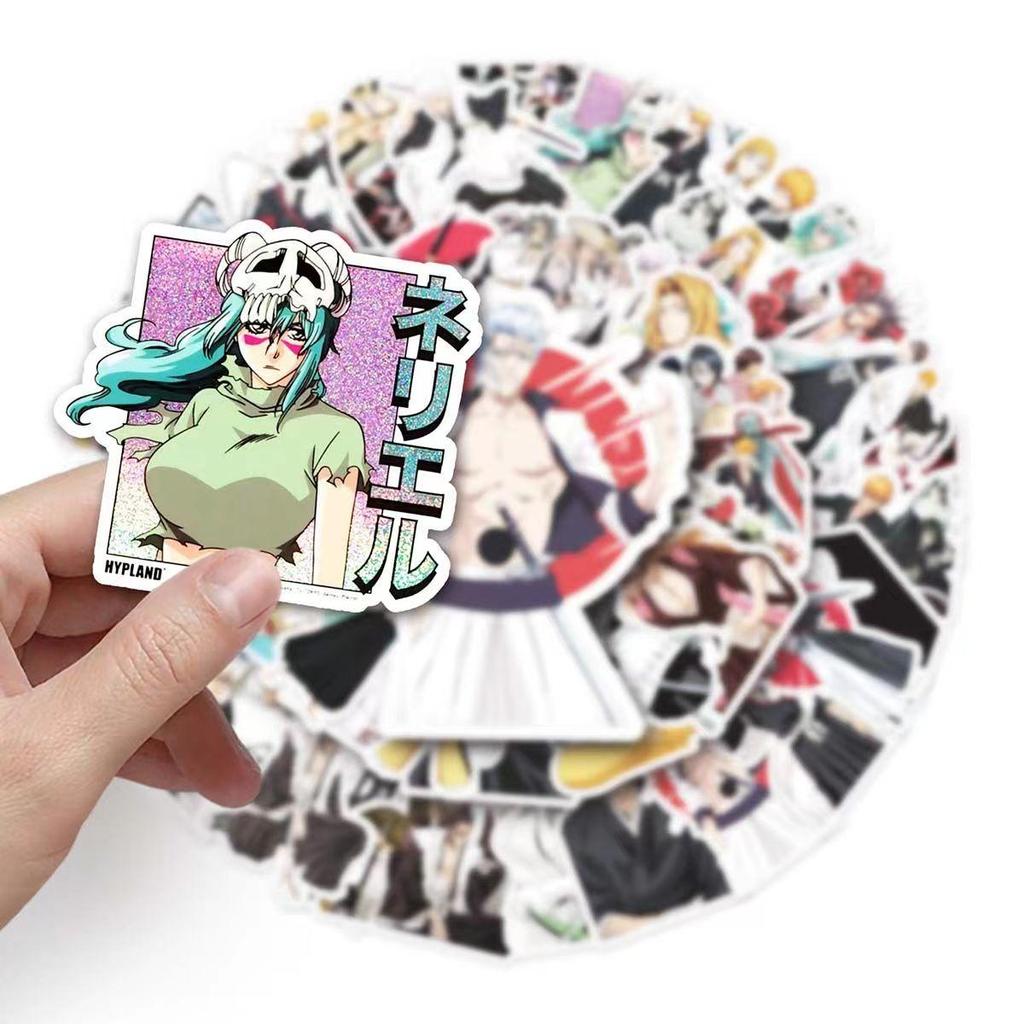 BLEACH färgglada klistermärken, 50 st (inte upprepas), vattentät och solskyddsmedel.