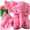 Elephant Mascot Cuddly Toy Plush Pillow for Child Gift First Birthday Baby