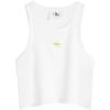 Rainbow Series Logo Print Round Neck Slim Fit Vest Unisex Tops Moonlight-White J323716-YAF