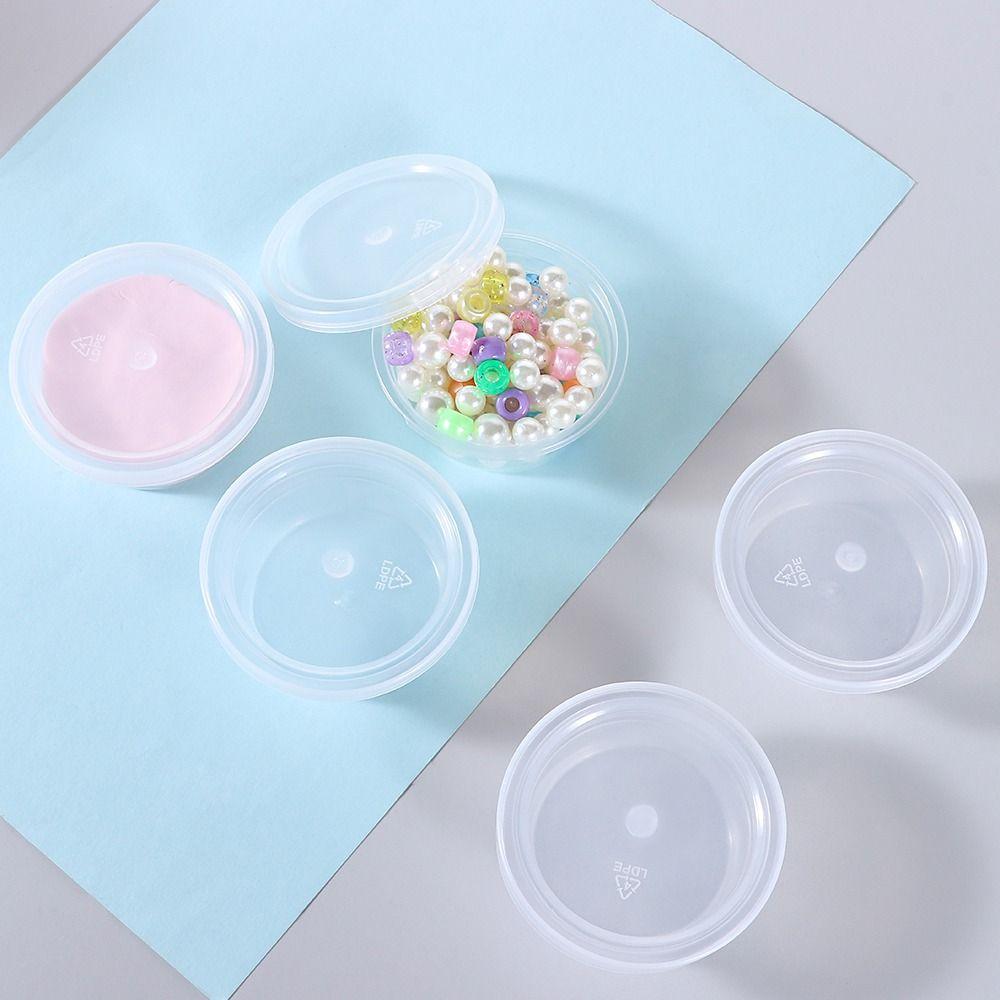 3/20PCS New Plastic Bin Organization Foam Container Ball Cup With Lids Clay Storage
