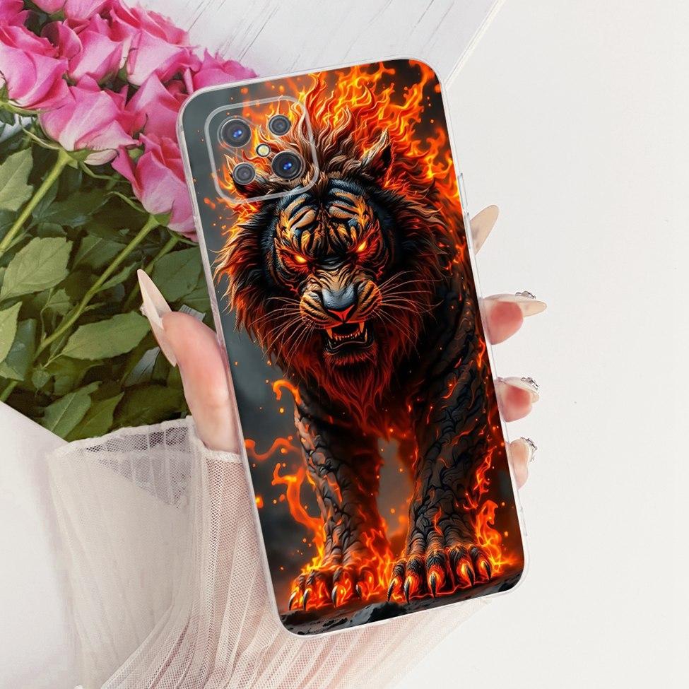 Clear For Oppo Reno 4Z 5G Case CPH2065 Cute Cat Fashion Butterfly Funny Painted Cover For Oppo Reno4 Z 5G Phone Casing