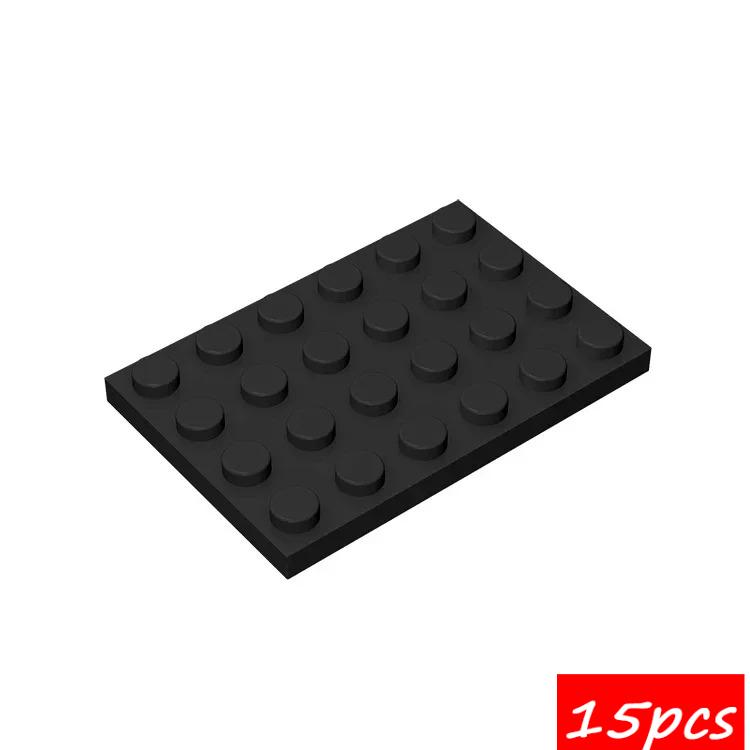 15PCS Compatible Assembles Particles 3032 4x6 DIY Building Blocks Thin Figures Bricks Assembly Educational Toys For Kids Gifts