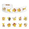 500pcs/Roll Cartoon Pokemon Pikachu Sticker Tape Hand Account DIY Decorative Seal Sticker Water Resistant Cup Sticker Cute And Charming Present