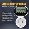 PMB07 Digital Energy Meter LCD Display Electric Wattmeter 230V Power Meter 0-9999.9KWH Power Wattage Price Realtime Detection