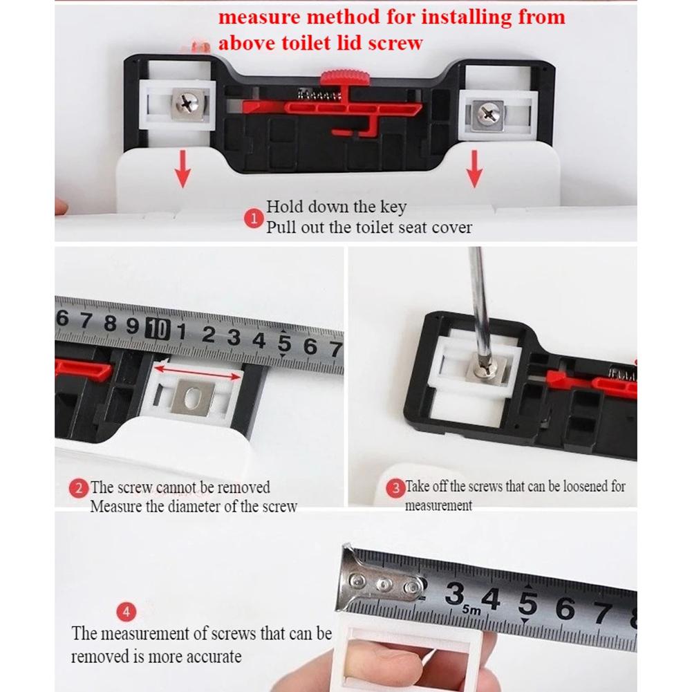 Quick Release Mechanism Toilet Accessories Toilet Cover Screw