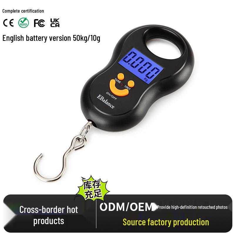 Handheld Spring Portable Electronic Scale 50kg/10g Mini Table Household Scale