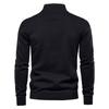 Autumn New Half Zipper British Long Sleeve Men's Sweater