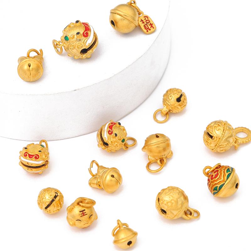 1Pc Enamel Color Sand Gold Copper Gold-plated Pendant For DIY Necklace Bracelet Earrings Jewelry Making Craft Accessories