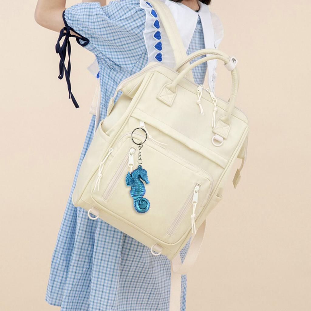 Christmas Seahorse Ornaments Resin Casting Silicone Mold Woman Keychain Decorative Pendant Jewelry Mold for DIY Crafts