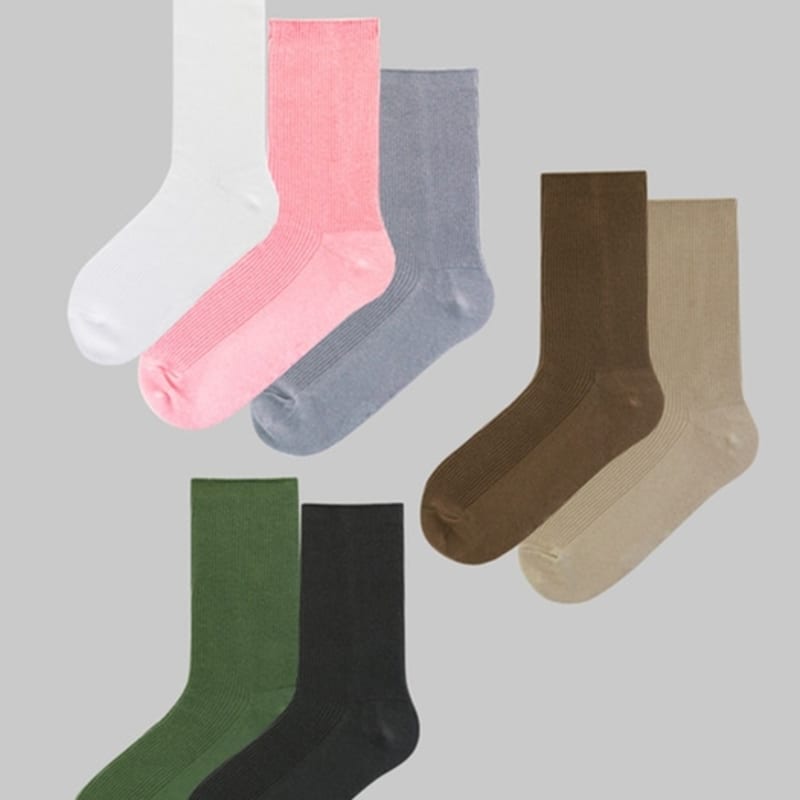 Bananasisters [5set] Daily Basic Golji Socks Momo 19 Colors