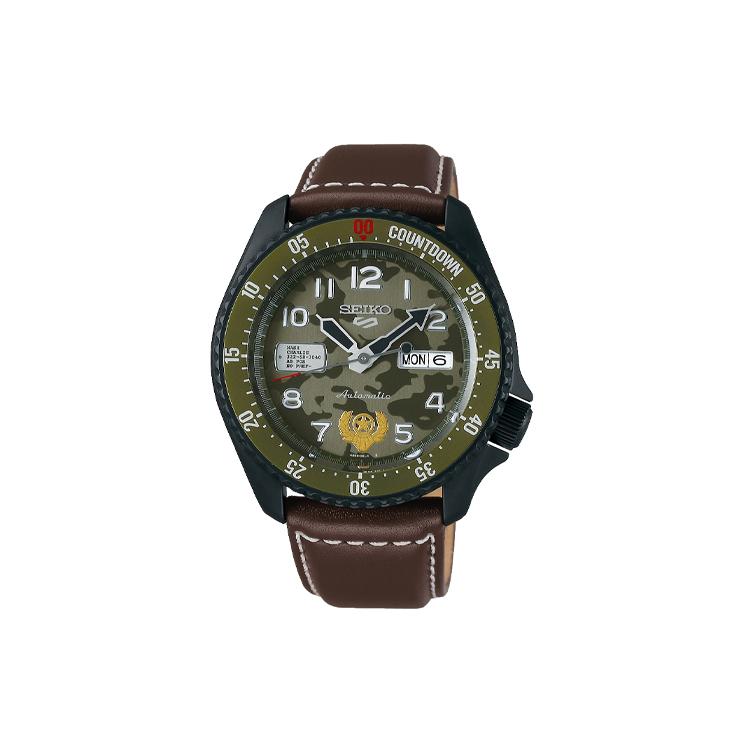 

SEIKO Automatic Mechanical Movement Genuine Leather Strap Watch Men s Watches Multicolor Watch Dial SRPF21K1 GUILE Brown Strap