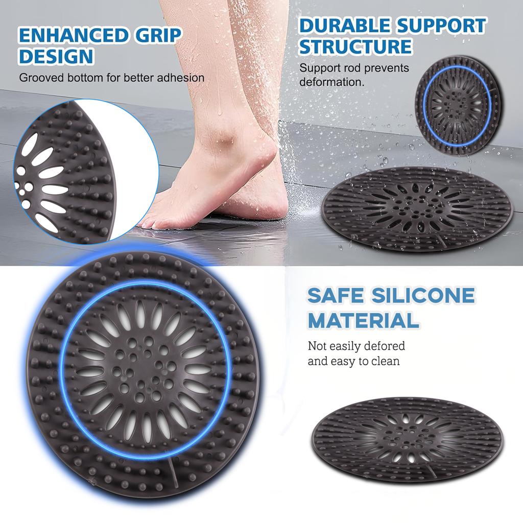 Silicone Drain Strainer Household Shower Floor Filter Sink Strainers Hair Catcher For Kitchen Bathroom Accessories