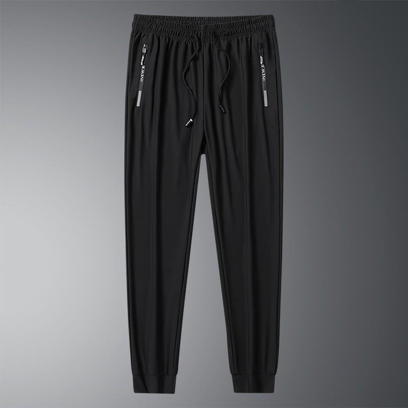 Übergröße Eis-Seide Herren Schnelltrocknende Sporthose, Sommer Dünn Elastisch, Locker & Atmungsaktiv.
