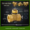 Copper Union with Inner/Outer Threads, Double Inner Thread Water Heater Connector Tee/Elbow Nipple, 46mm & 1" Thread, Different Diameters.