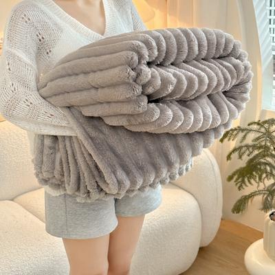 Warm Autumn Winter Throw Blankets New Artificial Rabbit Plush Blanket for Home Bedroom Thick Soft Bed Cover Bedspread On The Bed