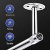 Stainless Steel Ceiling-Mounted Balcony Clothes Drying Rod with Flange Base
