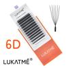 8PCS/BOX LUKATME Premade Fans YY W Shape Curl D/M 7-15mm Mix Style YY 4D 5D 6D 7D Wholesale False Eyelash Supplies Brown Lashes