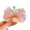 Princess Crown Bow Duckbill Clips Sweet Cute Girls Hair Side Clip Kids Headwear Birthday Party Present Photo Props Accessories