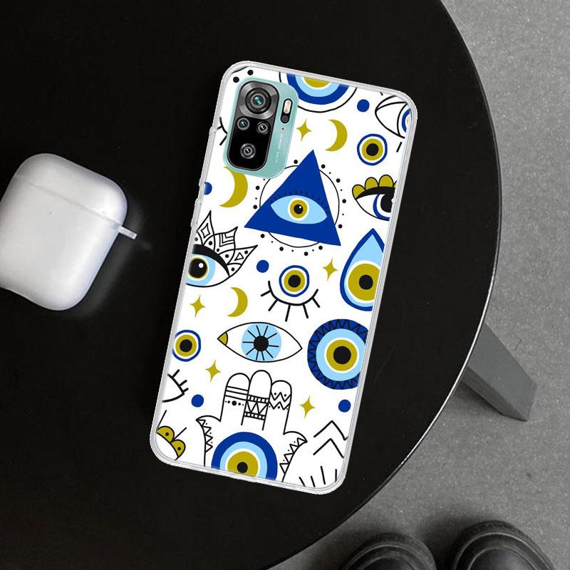Lucky Blue Evil Eye Phone Case Cover for Xiaomi Redmi Note 15 14 13 12 11 Pro Plus 14S 12S 11S 11T 11E 10S 10 Customized Fundas