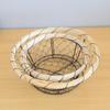 Wrought Iron Storage Basket for Bread, Pastries, Snacks, Fruits, Vegetables, and Eggs.