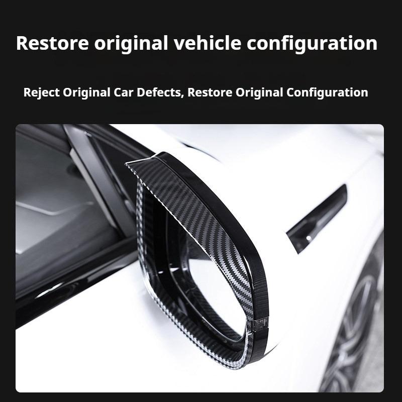 For Xpeng G9 Xiaopeng G9 Rearview Mirror Rain Eyebrow Rearview Mirror Rain Deflector Frame Body Decoration Exterior Accessories