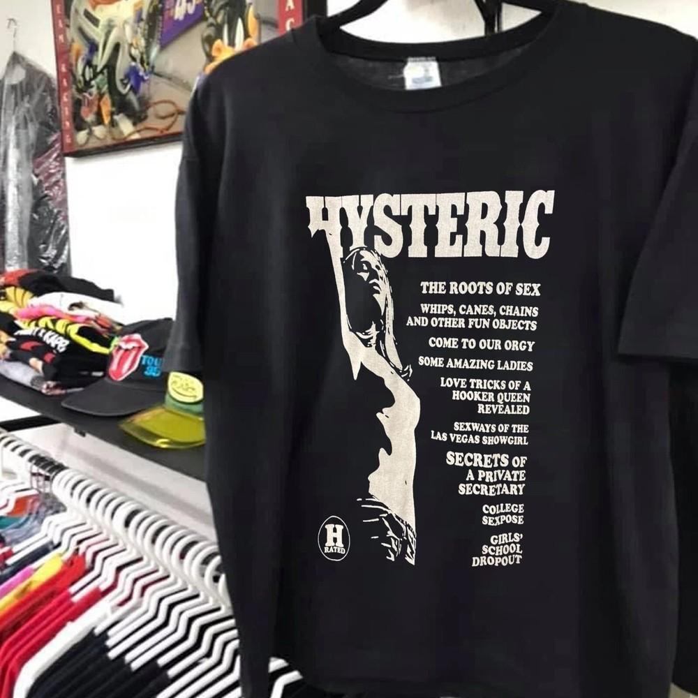 

Hysteric Glamour Hysteric Унісекс Чорна футболка Чоловіки Жінки S-5XL Унісекс Футболка S