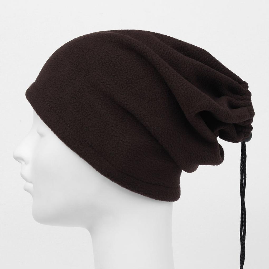 Winter Cold Weather Gear, Thermal Neck Warmer, Dark Brown