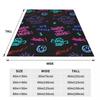 Warm Soft Blanket Travel Office Hot Anime Arcane Throw Blanket Flannel Bedspread For Outdoor Graphic Sofa Bed Cover
