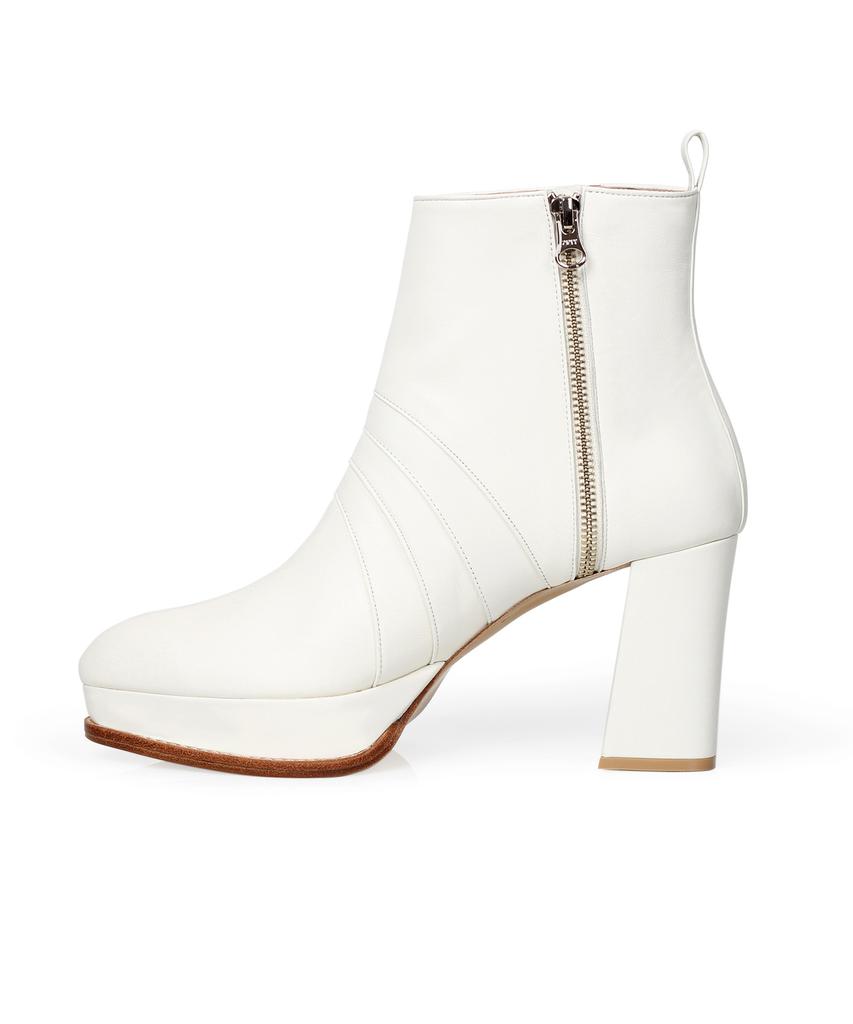 Pleiades Lori Ankle Boots - White