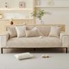 Solid Color Cotton Fabric Non-Slip Sofa Cushion Pure Cotton Four-Season Universal Seat Cushion Simple Modern Backrest Towel Light Luxury