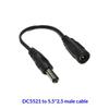 DC Power Cable 5521 Female to Multi Size Male Jack Adapter Stable Transmission Connector for Home Office Electronic Power Supply