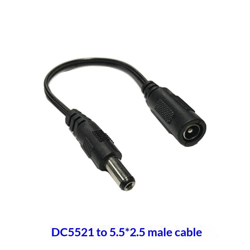 DC Power Cable 5521 Female to Multi Size Male Jack Adapter Stable Transmission Connector for Home Office Electronic Power Supply